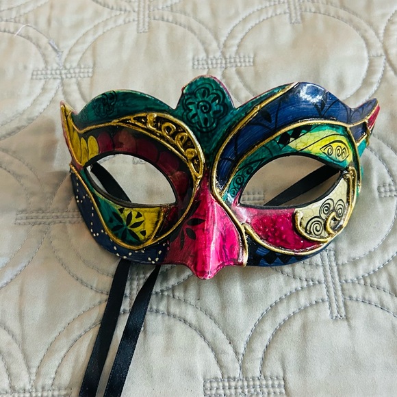 Colorful Masquerade Mask - Picture 3 of 4